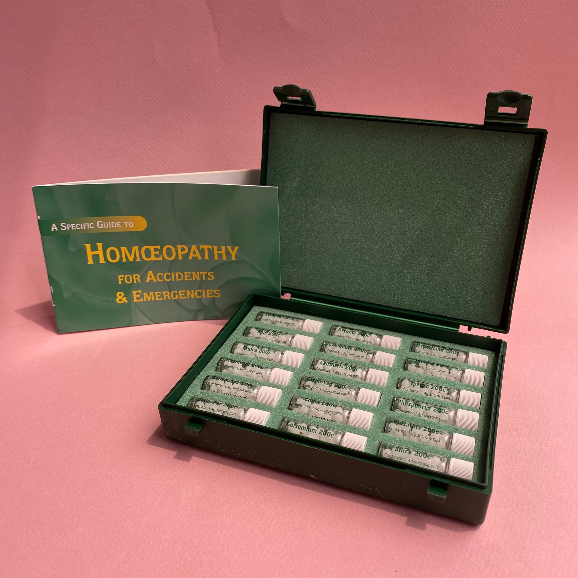 Helios Homeopathy First Aid Kit with Specific Guide